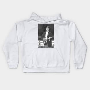 Vince Gill BW Photograph Kids Hoodie